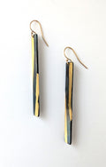 24k Gold Paint Strips Drop Earrings