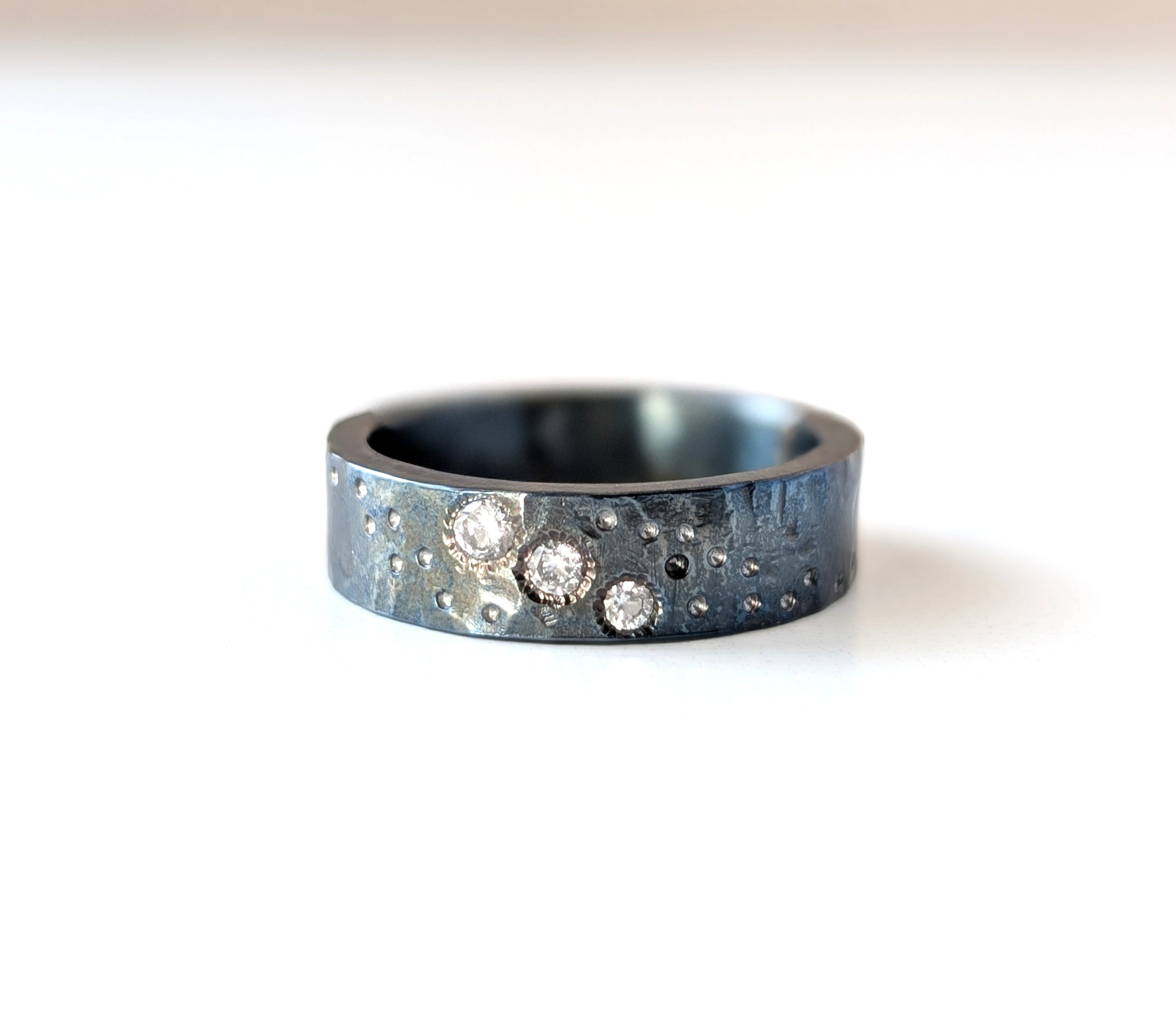 Blue Galaxy Lab Diamond Band