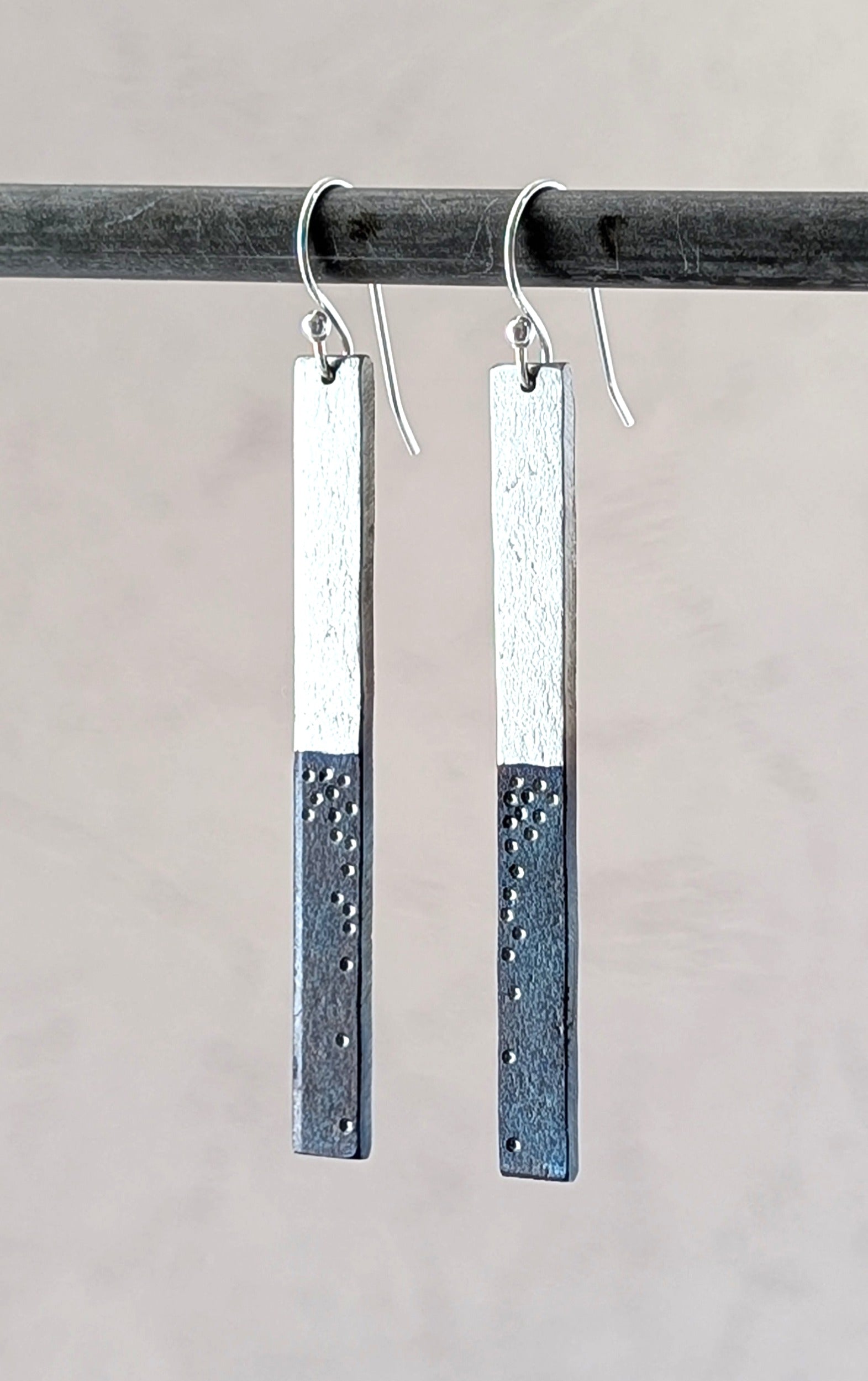 Night Ocean with Stars Drop Earrings