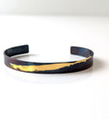 24k Gold Brush Stroke Cuff