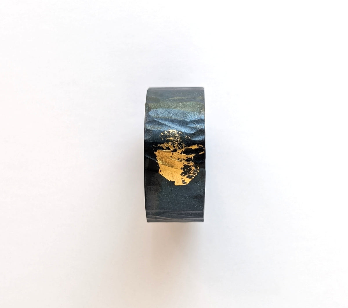 Abstract 24k Gold "Spray Paint" Steel Band