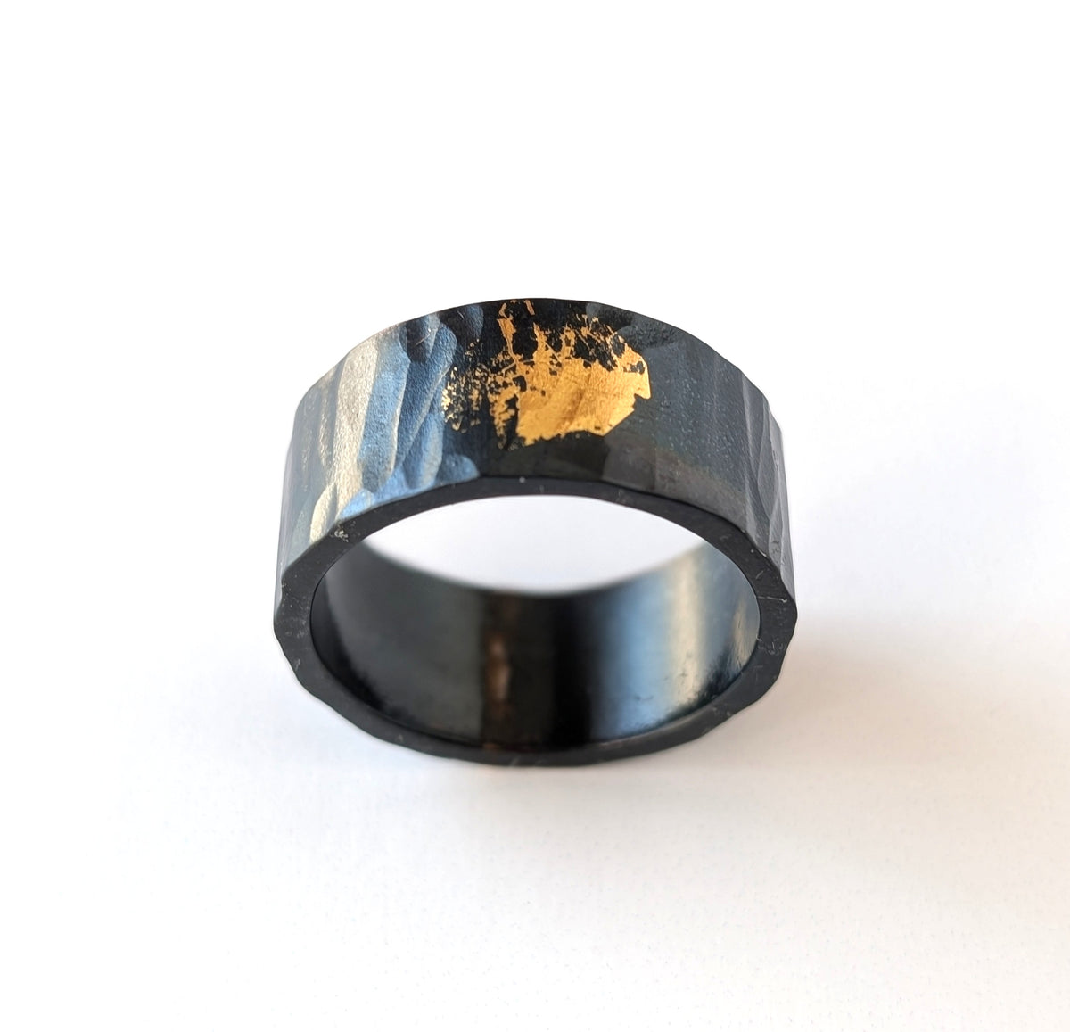 Abstract 24k Gold "Spray Paint" Steel Band