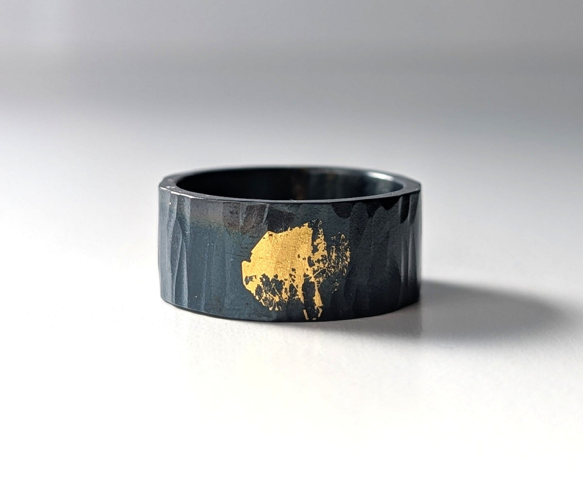 Abstract 24k Gold "Spray Paint" Steel Band