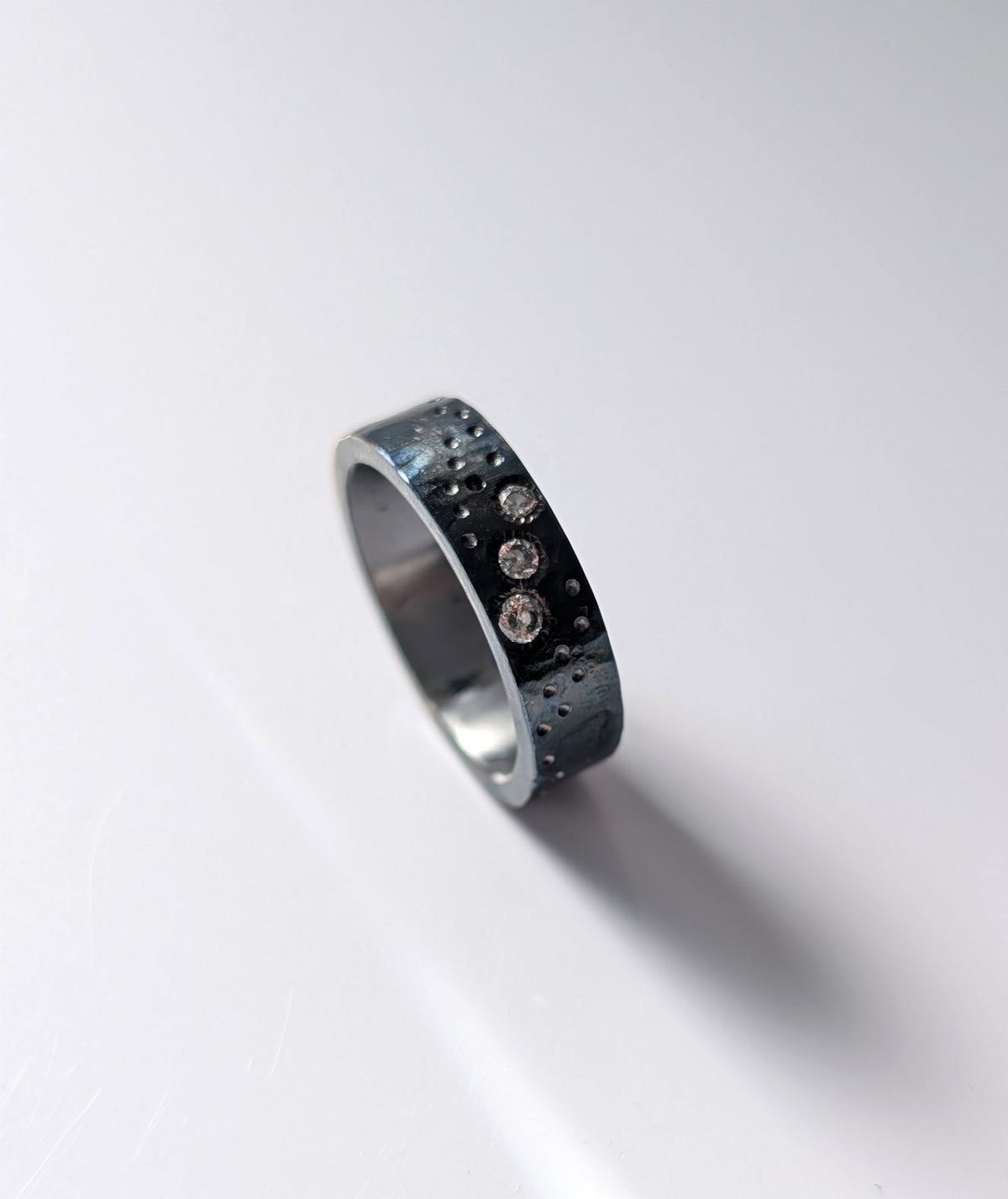 Blue Galaxy 3 Lab Diamond Band