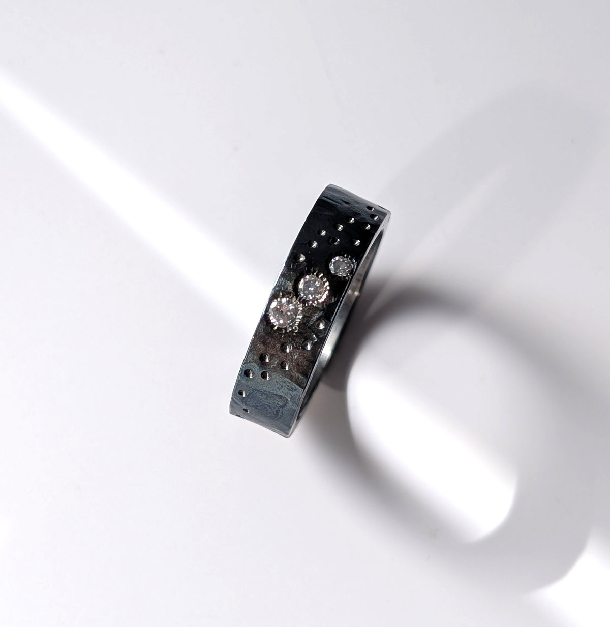 Blue Galaxy 3 Lab Diamond Band
