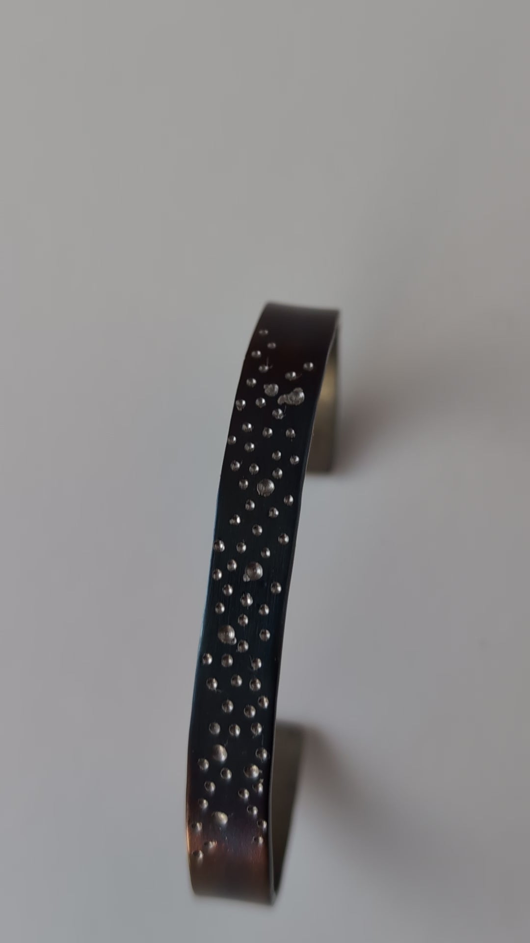 Deep Starry Night Sky Steel Cuff